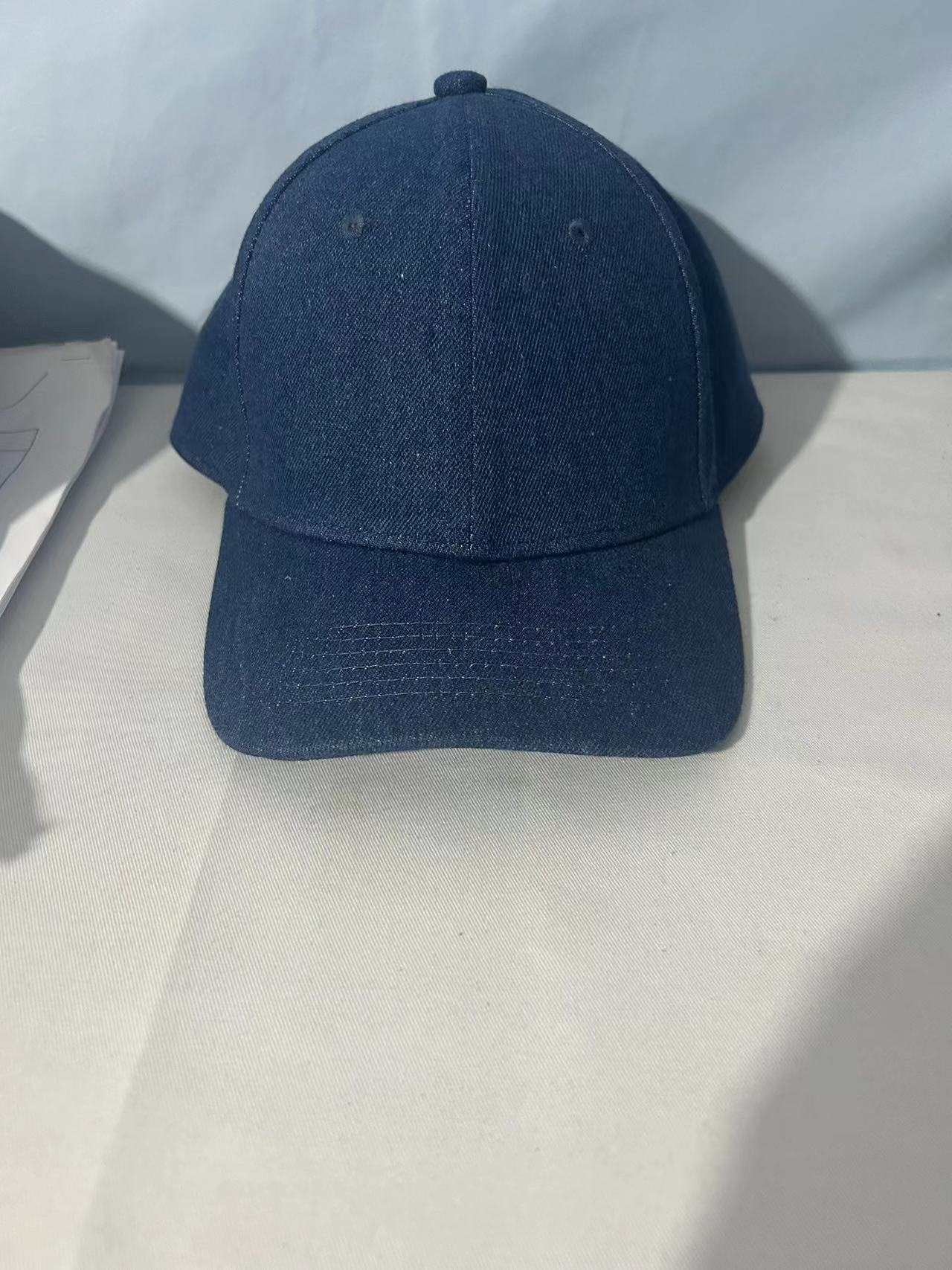Satin-Denim Cap